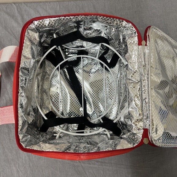 Holiday Temp-Tations Presentable Ovenware By Tara Red & White Snowflake Pattern - Picture 10 of 12